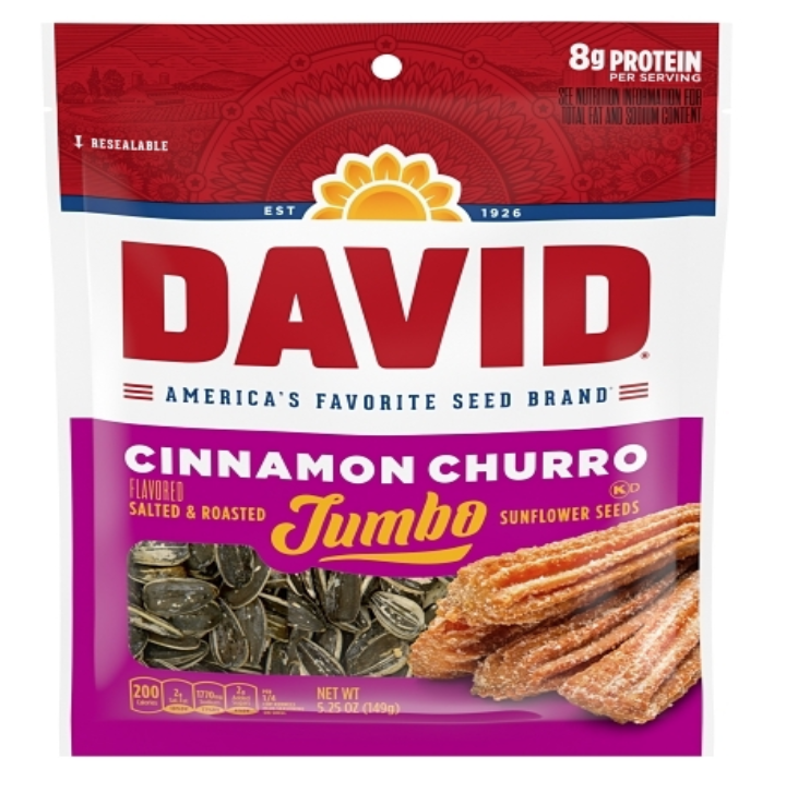 David Cinnamon Churro Sunflower Seeds  5.25oz
