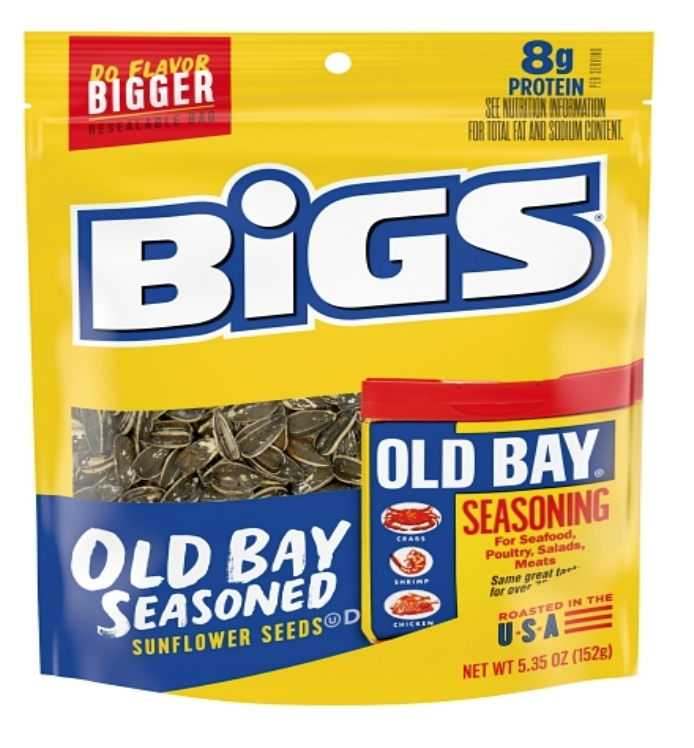 Bigs Old Bay Seasoned Shelled Sunflower Seeds 5.3oz