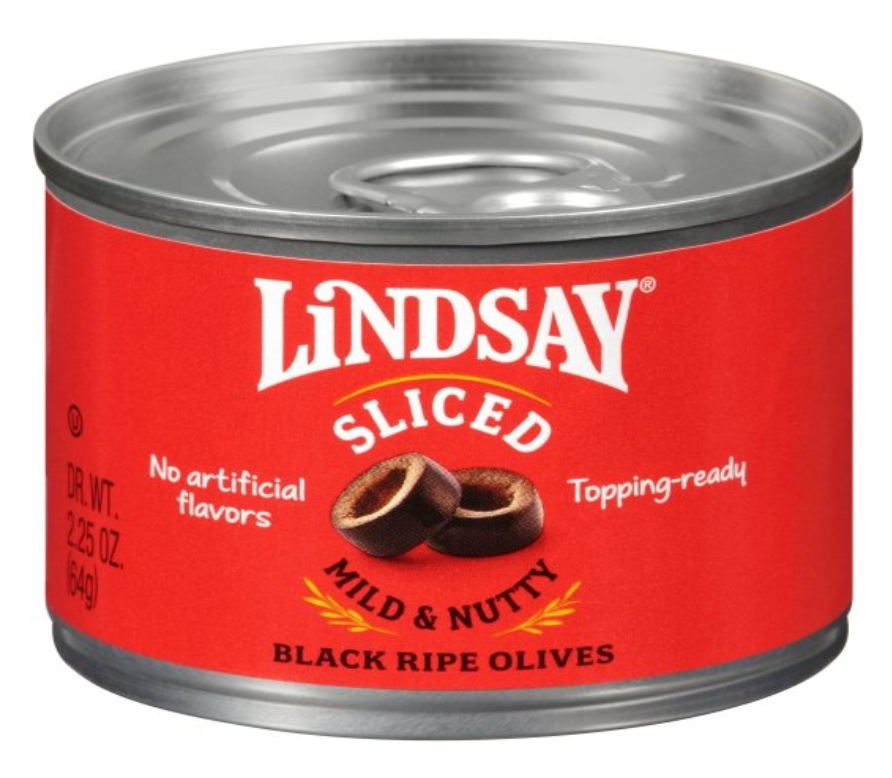 Lindsay Sliced Ripe Domestic Olives Canned, 2.25oz