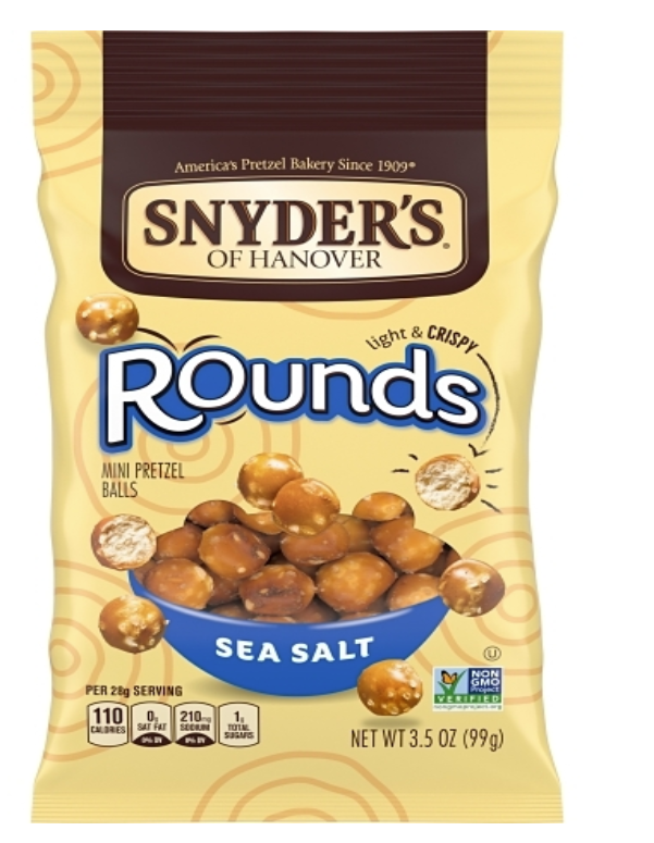 Snyder's Pretzel Sea Salt Rounds, 3.5oz