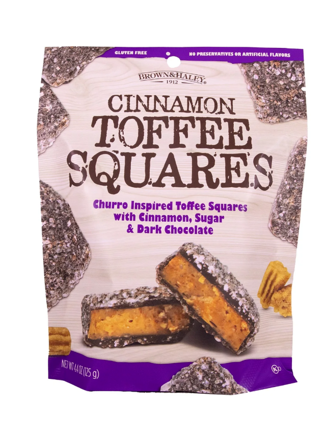 Roca Dark Chocolate Cinnamon Churro Inspired Toffee Squares 4.4oz