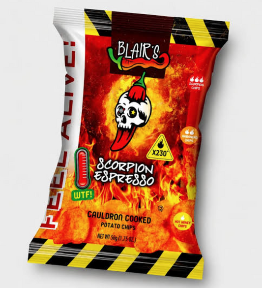Blair's Scorpion Espresso Potato Chips 1.76oz