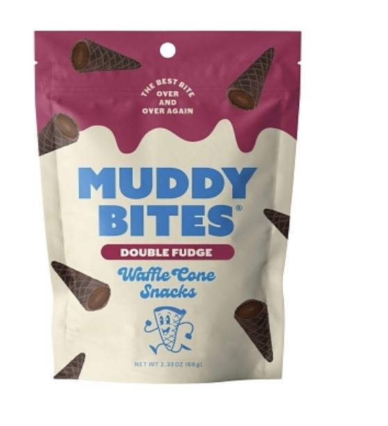 Muddy Bites Double Fudge Waffle Cone Snacks 2.3oz