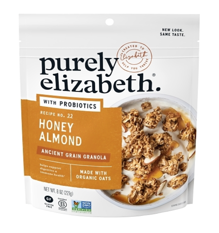 Purely Elizabeth Ancient Grain Honey Almond Probiotic Granola 8oz