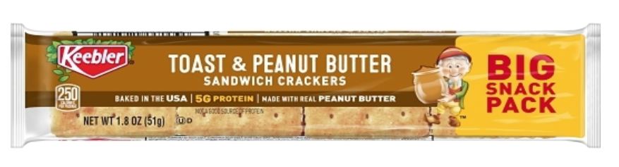 Keebler Blend Toasted & Peanut Butter Cracker 1.8oz