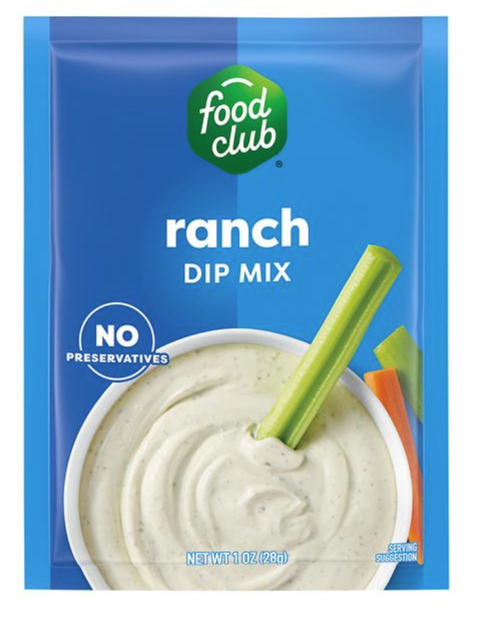 Food Club Ranch Dip Mix Seasoning 1oz