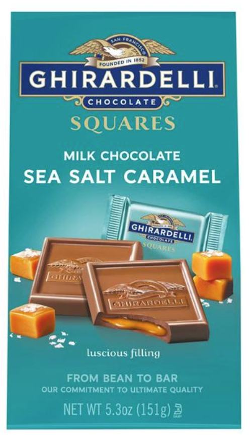 Ghirardelli Milk Chocolate Sea Salt Caramel Squares 5oz