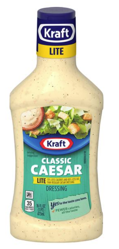 Kraft Classic Caesar Lite Dressing 16oz