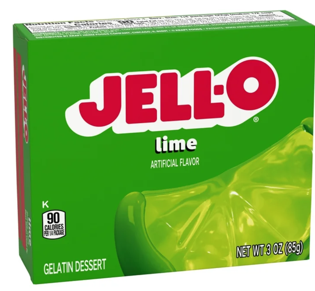Jell-O Lime Gelatin Mix 3oz (BEST BY: MAR '26)