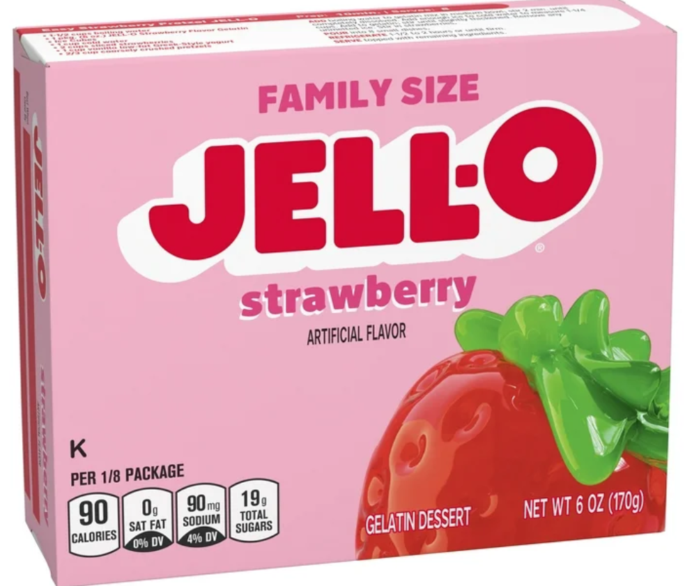 Jell-O Strawberry Gelatin Mix 6oz