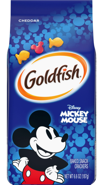 Goldfish Cheddar Mickey Mouse Baked Snack Crackers 6.6oz (BEST BY: MAY '26)