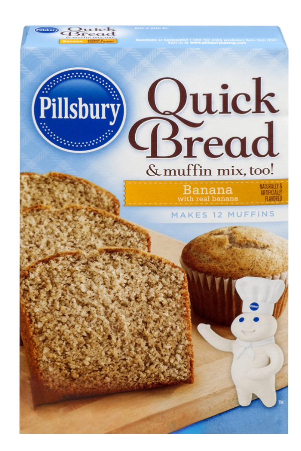 Pillsbury Quick Banana Bread & Muffin Mix 14oz (BEST BY: MAY '26)