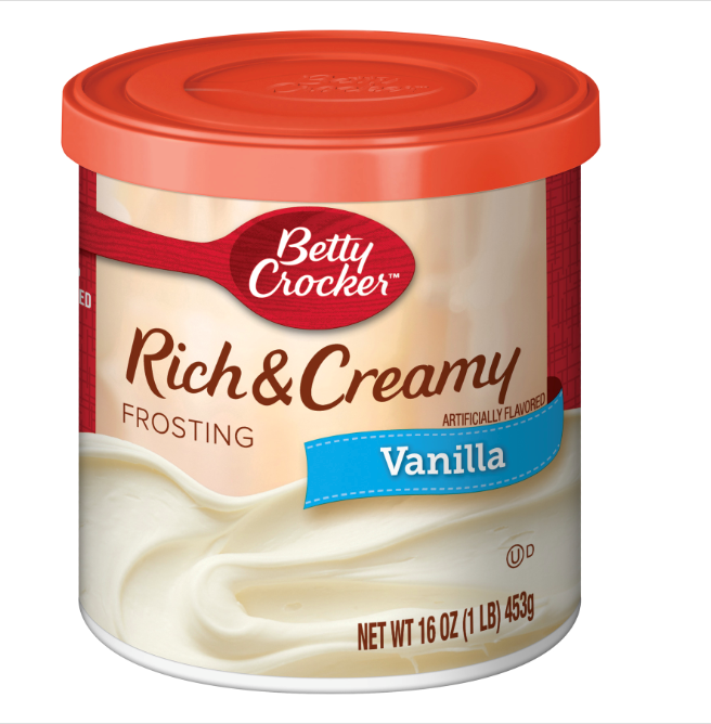 Betty Crocker Rich & Creamy Vanilla Frosting 16oz (BEST BY: JAN 26)