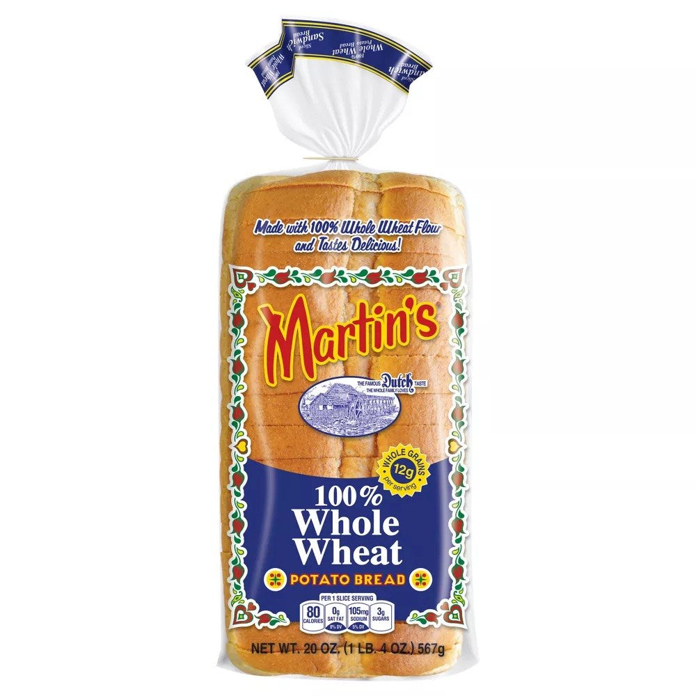 Martin's 100% Whole Wheat Potato Bread Loaf 20oz