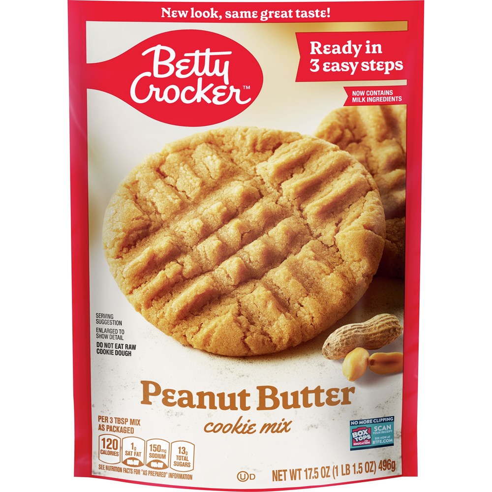 Betty Crocker Snack Size Peanut Butter Cookie Mix 7.2oz(BEST BY 06 SEP 2022)