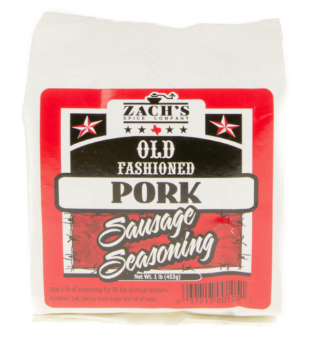 Zach's Old Fashioned Pork Sausage Seasoning 1lb