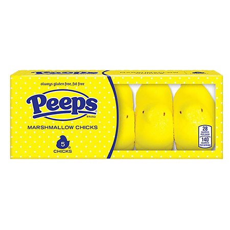 Peeps Yellow Marshmallow Chicks  5ct