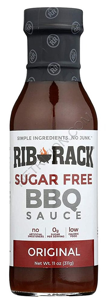 Rib Rack Sugar Free BBQ Sauce Smoky 11oz (BEST BY: APRIL 2023)