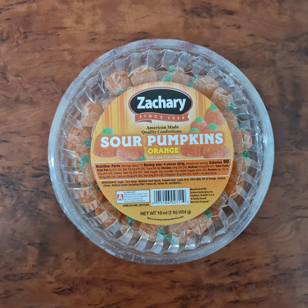 Zachary Orange Sour Pumpkins 16oz