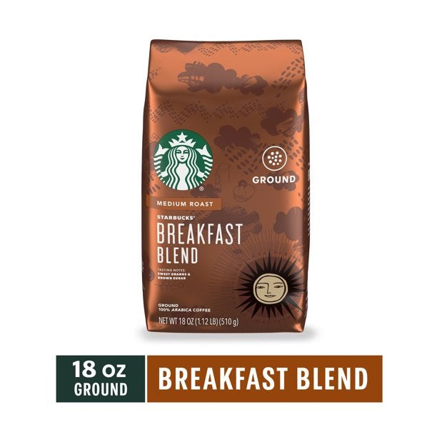 Starbucks Breakfast Blend Ground Coffee 18.0oz