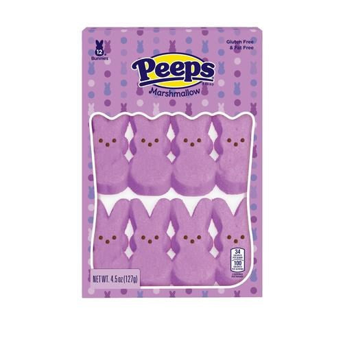 Peeps Marshmallow Bunnies Lavender 12ct
