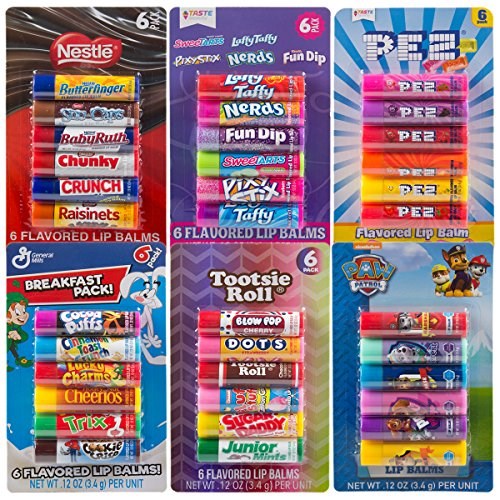 Lip Balm 6 Pack Assorted