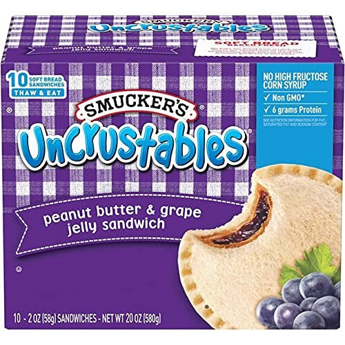 Smucker's Uncrustables Peanut Butter & Grape [Click & Collect Only] 10ct