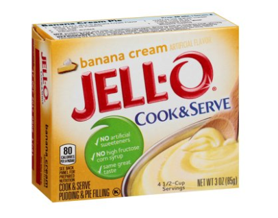 Jell-O Cook & Serve Banana Cream Pudding Mix 3oz