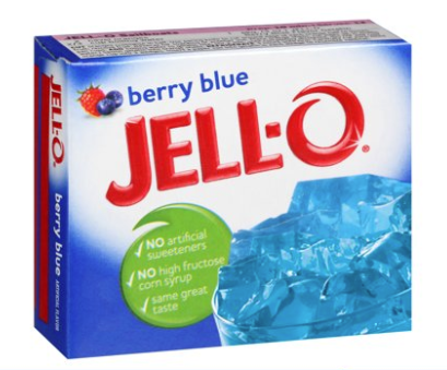 Jell-O Berry Blue Gelatin Mix 3oz