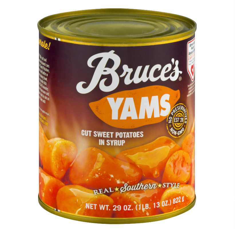 Bruce Yams Cut Sweet Potatoes in Syrup 29oz