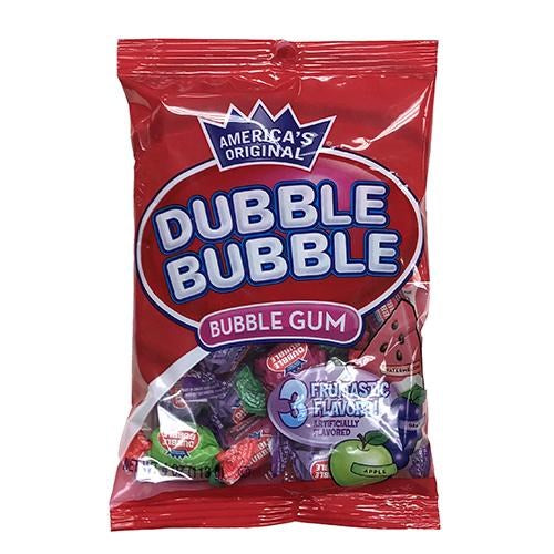 Dubble Bubble Fruitastic Flavors Bubble Gum 4oz