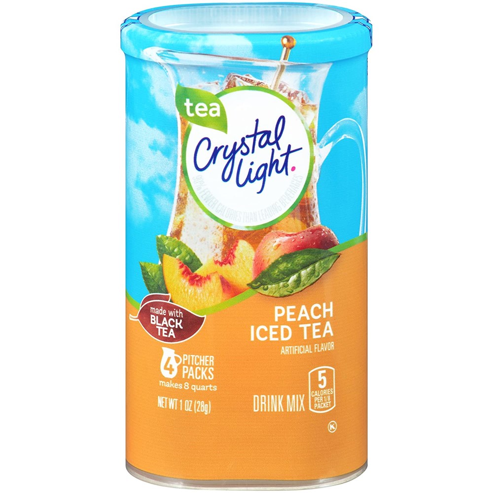 Crystal Light Peach Iced Tea Drink Mix 4ct (BEST BY: OCT 25)