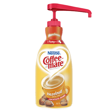 Coffee Mate Hazelnut Liquid Creamer Concentrate Pump Bottle 50.7 fl oz