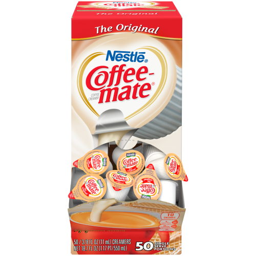 Coffee-Mate Original Liquid Creamer Singles 50ct (BEST BY: FEB 26)