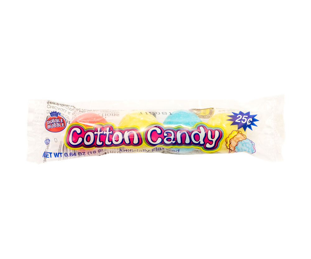 Dubble Bubble Cotton Candy Bubble Gum Sleeve 4ct