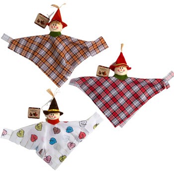Harvest Hanging Decor Shrouded Scarecrow 14inch