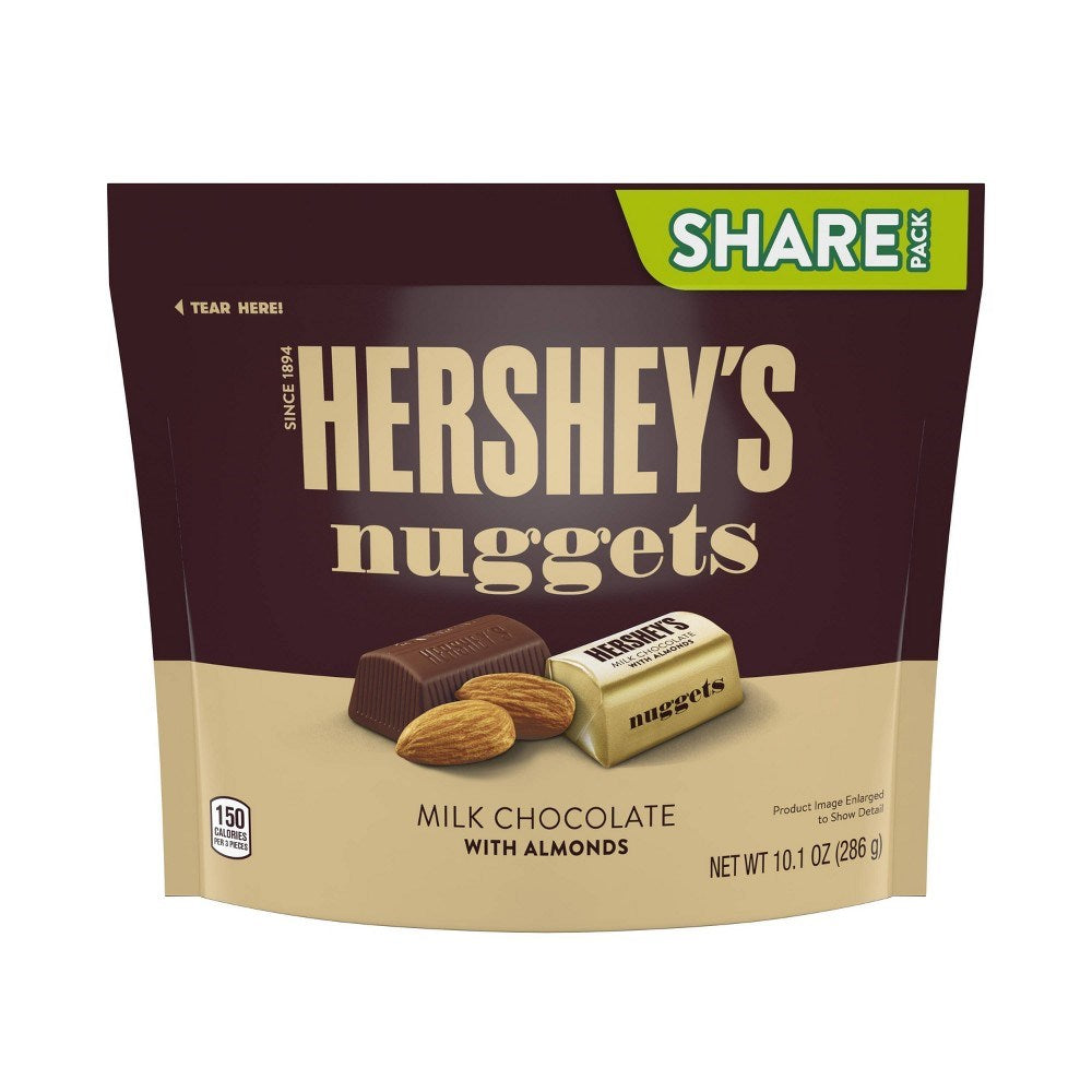 Hershey's Nuggets Milk Chocolate with Almonds 10.1oz