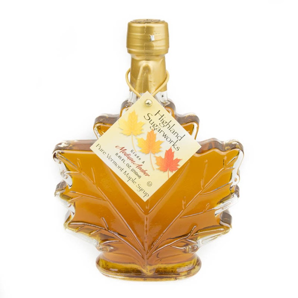 Highland Sugarworks (Leaf) Grade A Medium Amber Pure Vermont Maple Syrup 8.45oz