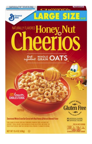 Honey Nut Cheerios Large 15.4oz