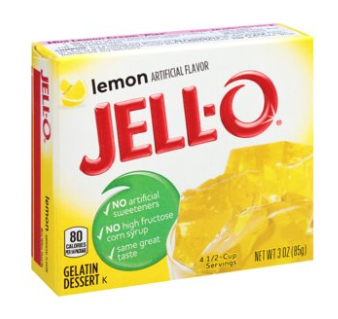 Jell-O Lemon Gelatin Mix 3oz