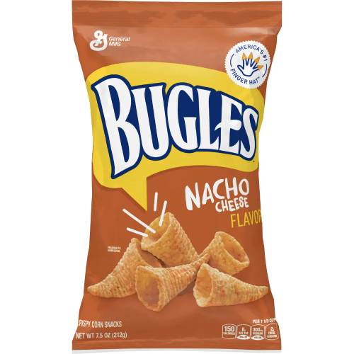 Bugles Nacho Cheese Flavor Crispy Corn Snacks 7.5oz