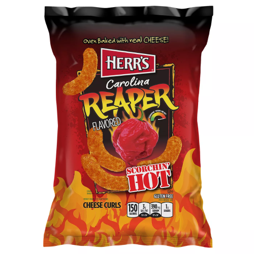 Herr's Carolina Reaper Flavored Cheese Curls 6.5oz