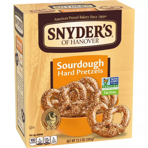 Snyder's Sourdough Hard Pretzels 13.5oz (BEST BY: 28JUL2025)