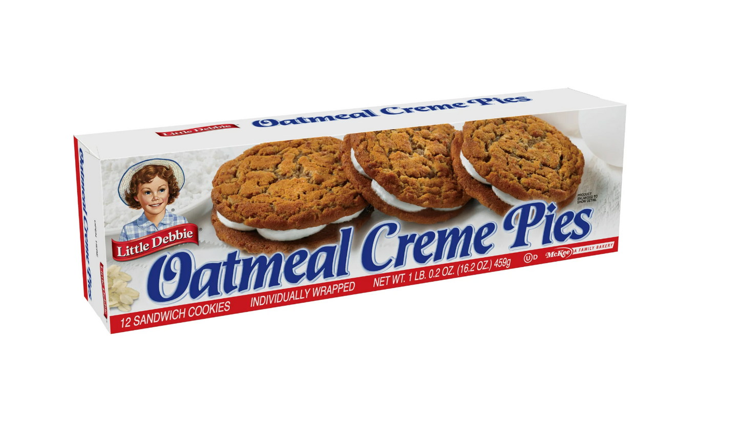 Little Debbie's Oatmeal Creme 12 CT (BEST BY: MARCH 2026)