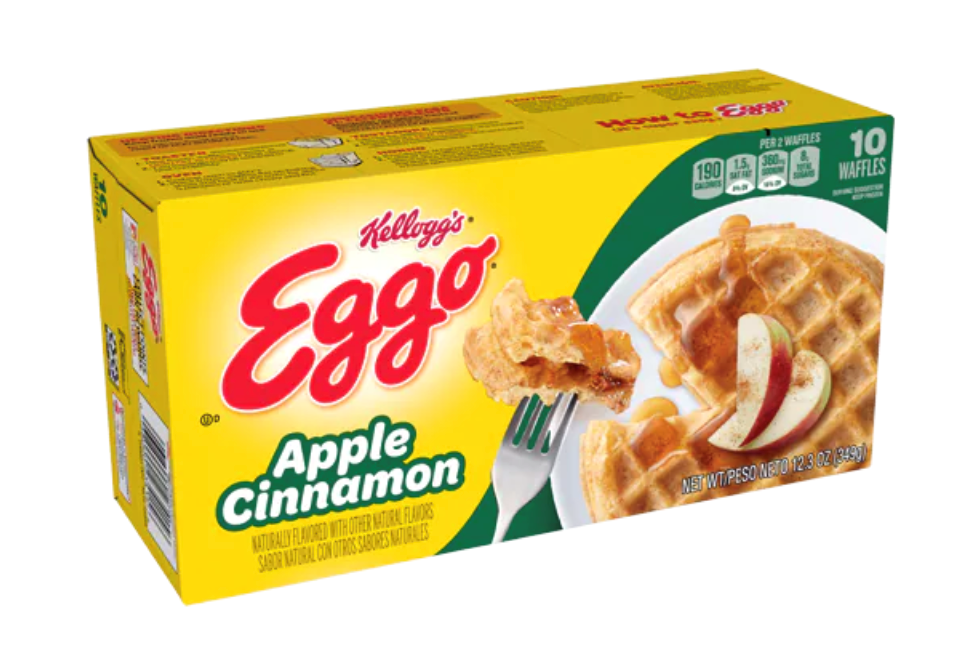 Eggo Apple Cinnamon Waffles 12.3oz [Click & Collect Only]