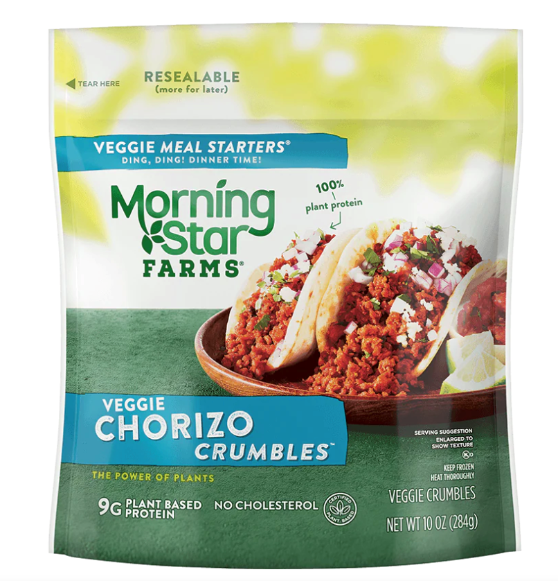 Morning Star Farms Veggie Chorizo Crumbles 10oz [Click & Collect Only]