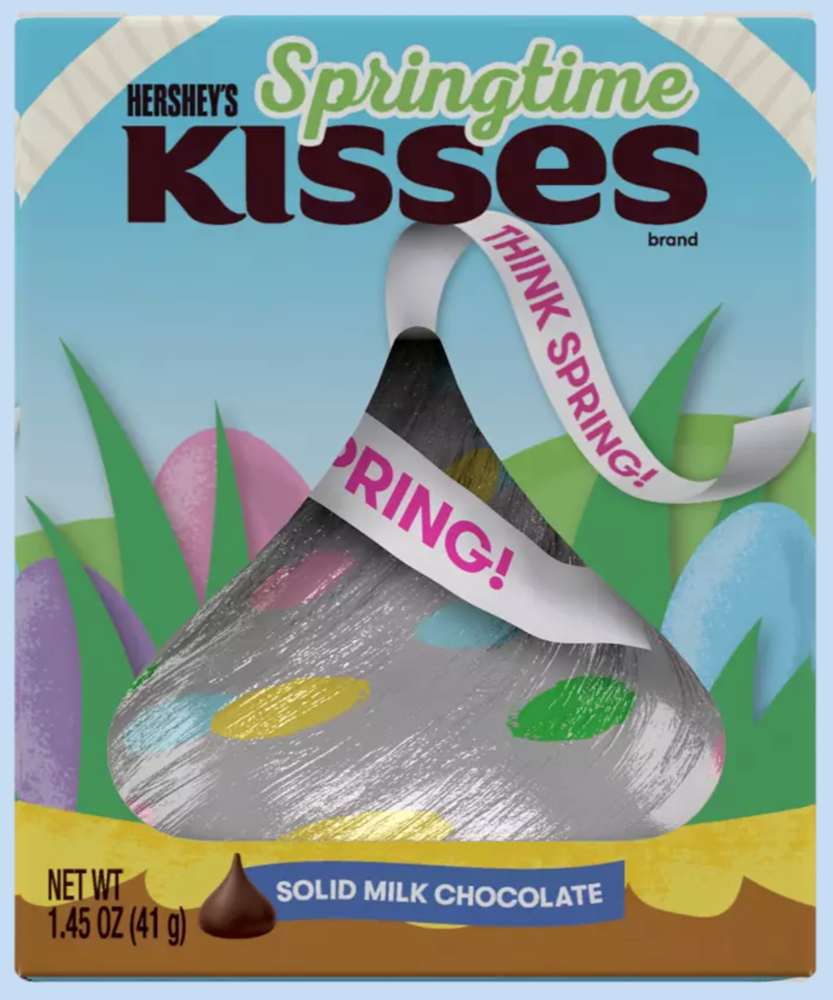 Hershey's Springtime Kisses Chocolate 1.45oz (BEST BEFORE JAN' 26)