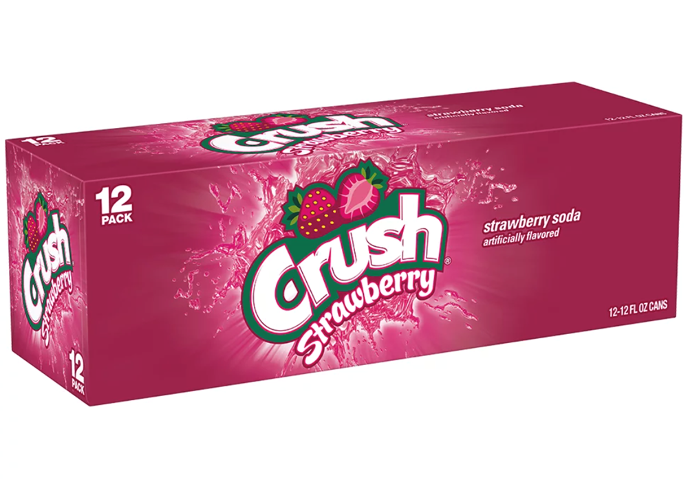 Crush Strawberry Soda 12 Pack / 12 oz cans