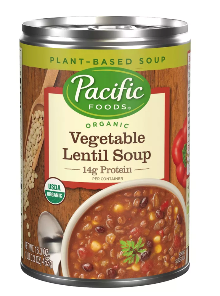 Pacific Foods Vegetable Lentil Soup 16.3oz (BEST BY: OCT 24)