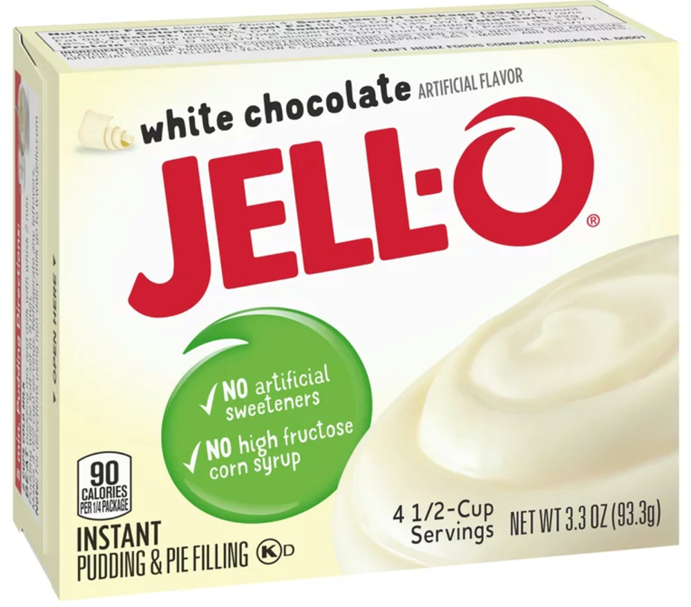 Jell-O White Chocolate Instant Pudding 3.3oz